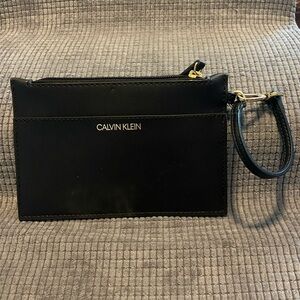Calvin Klein Black Wristlet Clutch